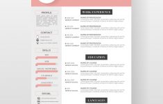Free Resume Template Pink Resume Template 1024x1024 free resume template|wikiresume.com