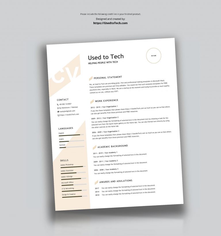 Free Resume Templates Microsoft Word - wikiresume.com
