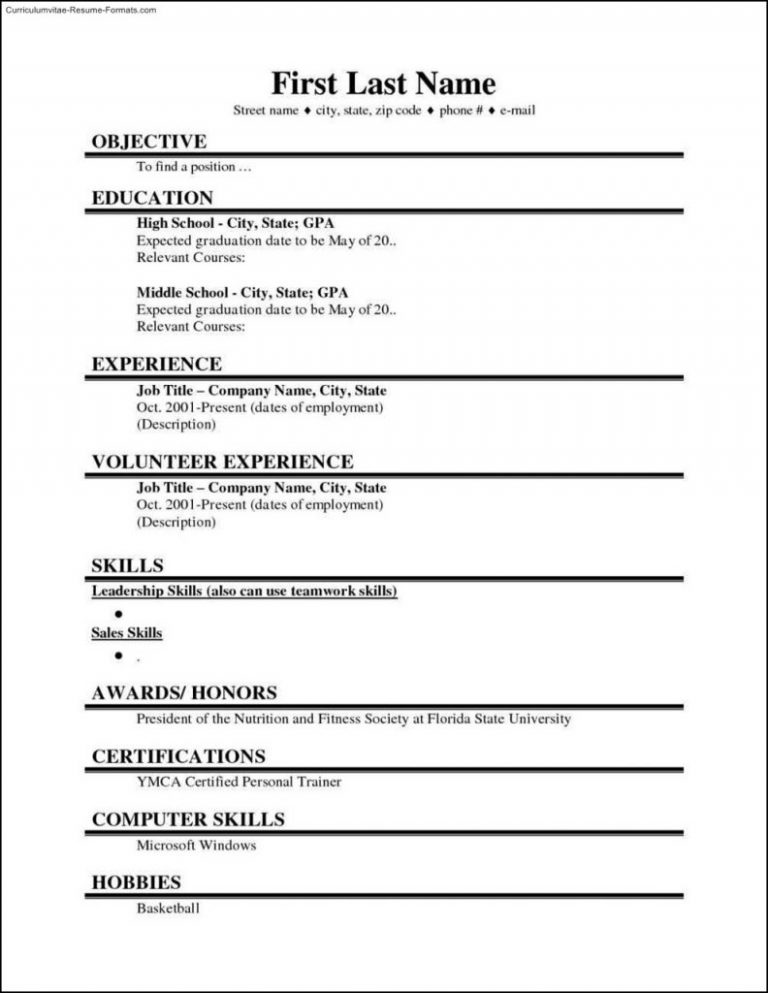 Free Resume Templates Microsoft Word wikiresume com