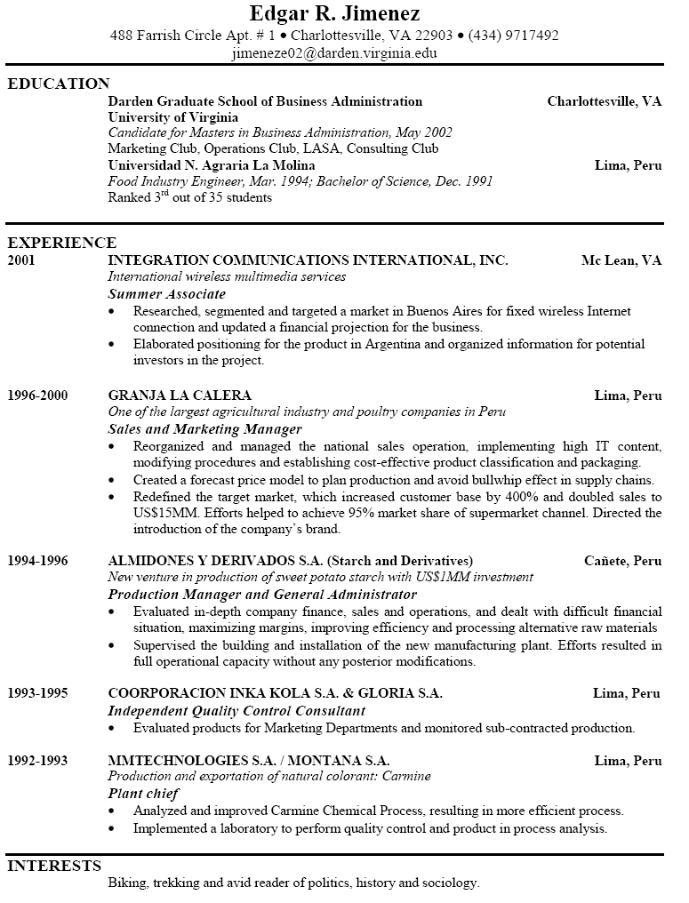 Good Resume Examples Examples Of Good Resumes That Get Jobs
