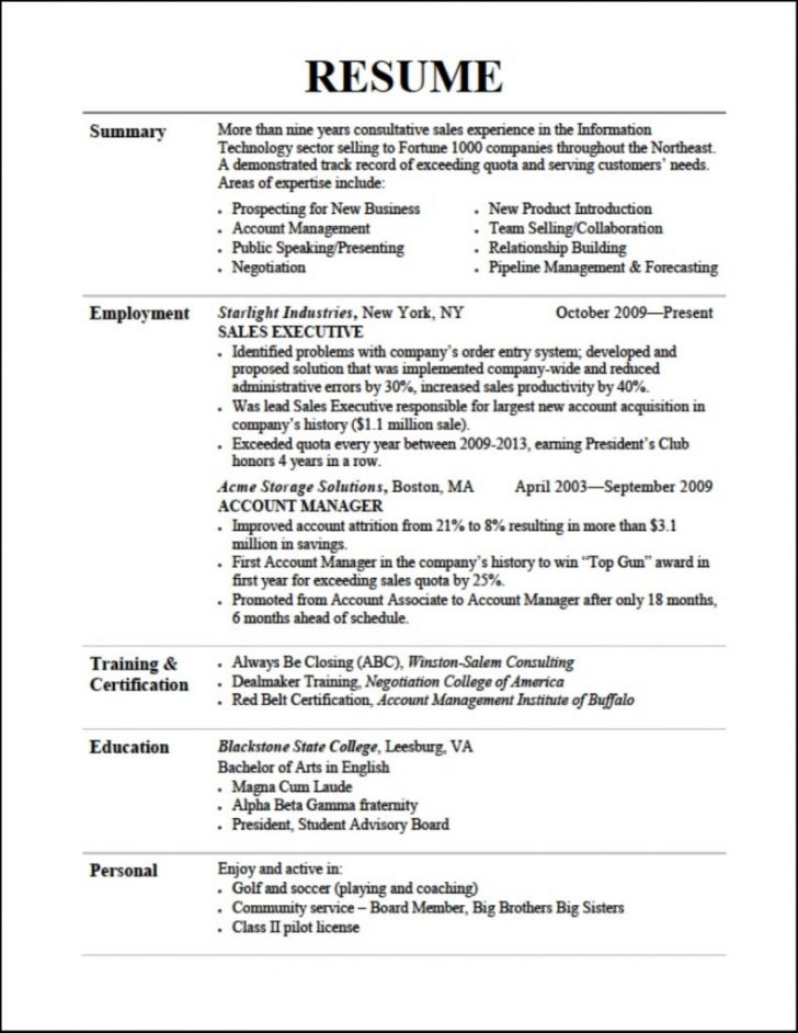 The Great Resume Examples Format - Great Resume Examples Barback Resume Examples Hotel Samples Good Resumes A Example 728x942 