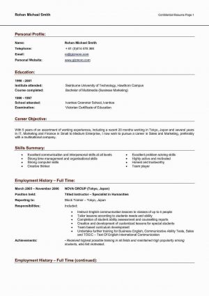 Great Resume Examples Examples Of Great Resumes New Handwritten Resume Format Examples To