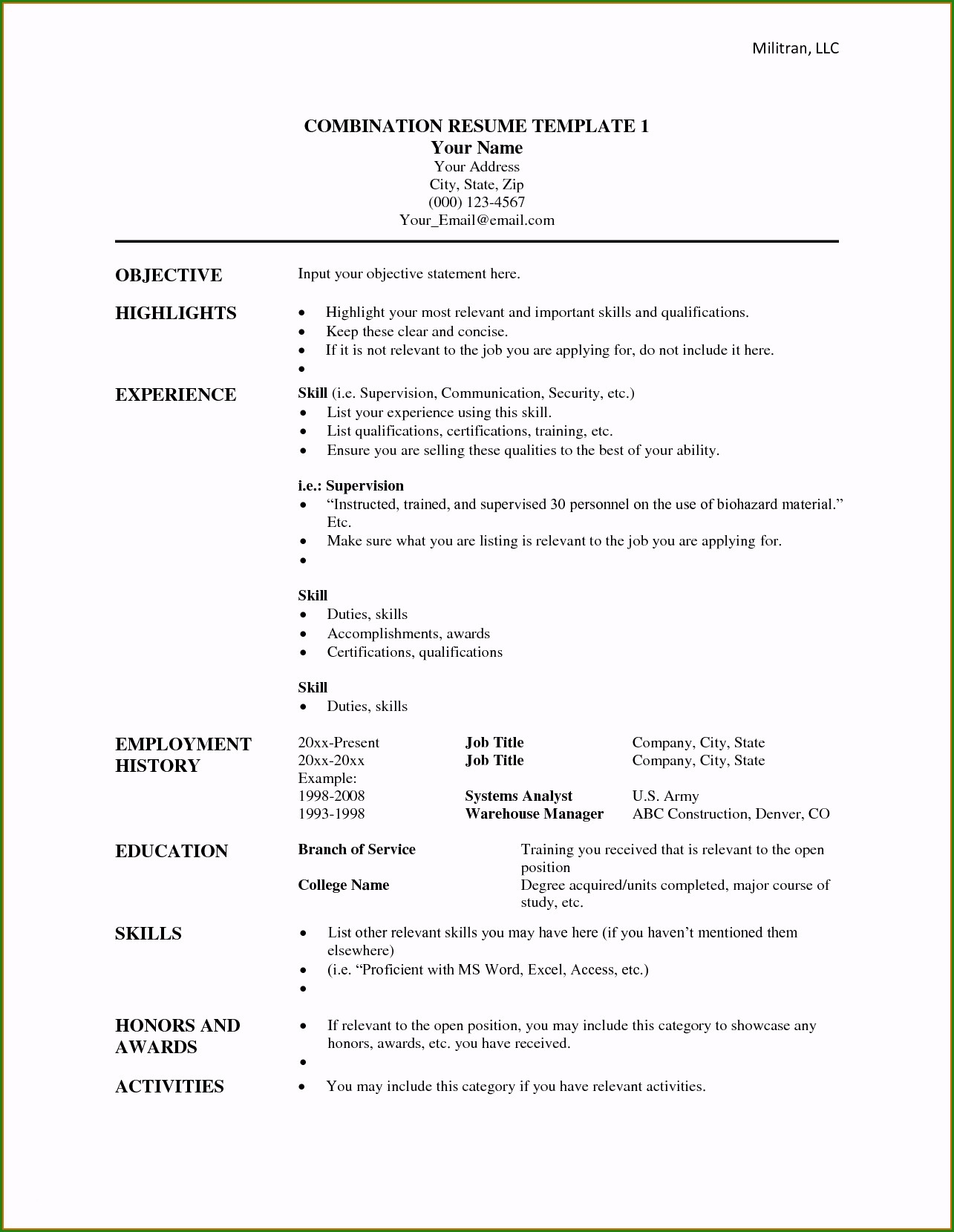 Great Resume Examples Hybrid Resume Examples Great 6 Hybrid Resume Template Resume Ideas