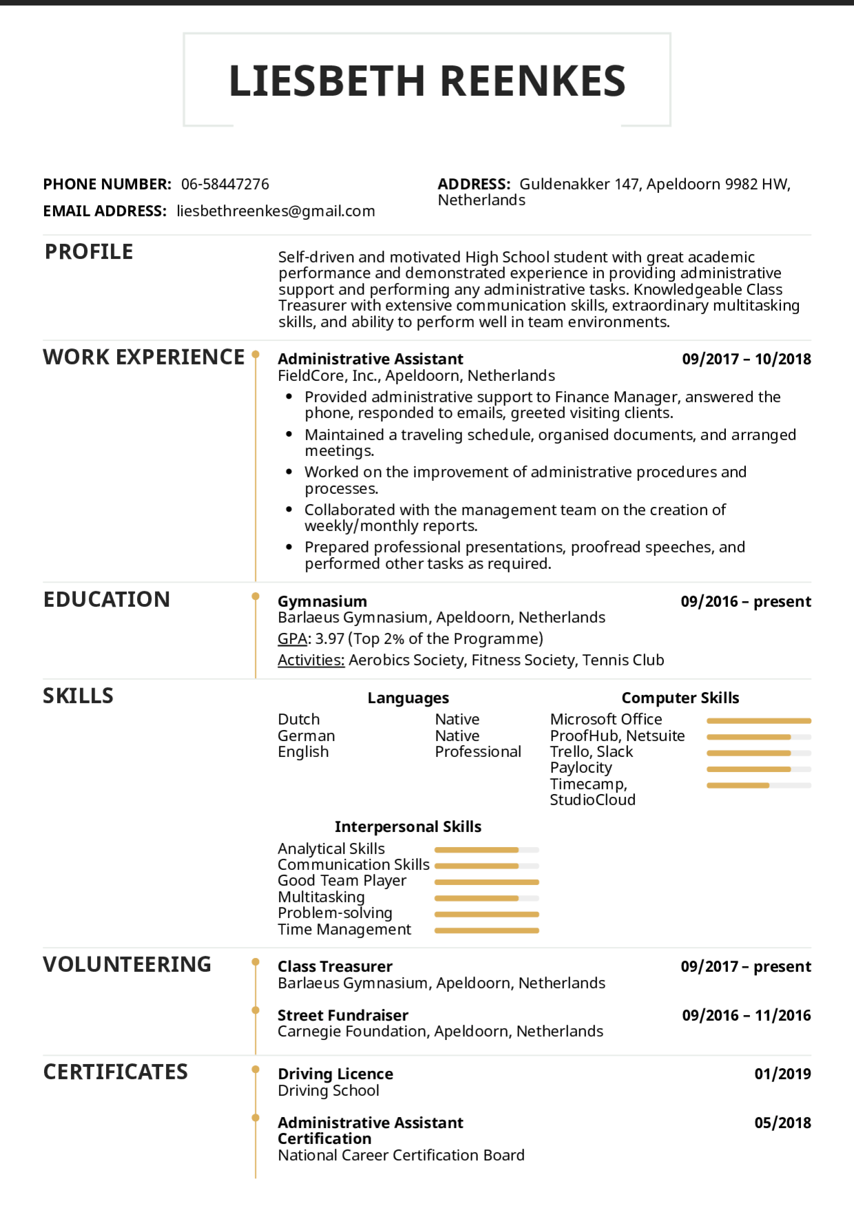 High School Resume Image high school resume|wikiresume.com