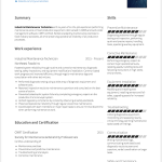 How To Create A Resume Maintenance Technician Resume Sample how to create a resume|wikiresume.com