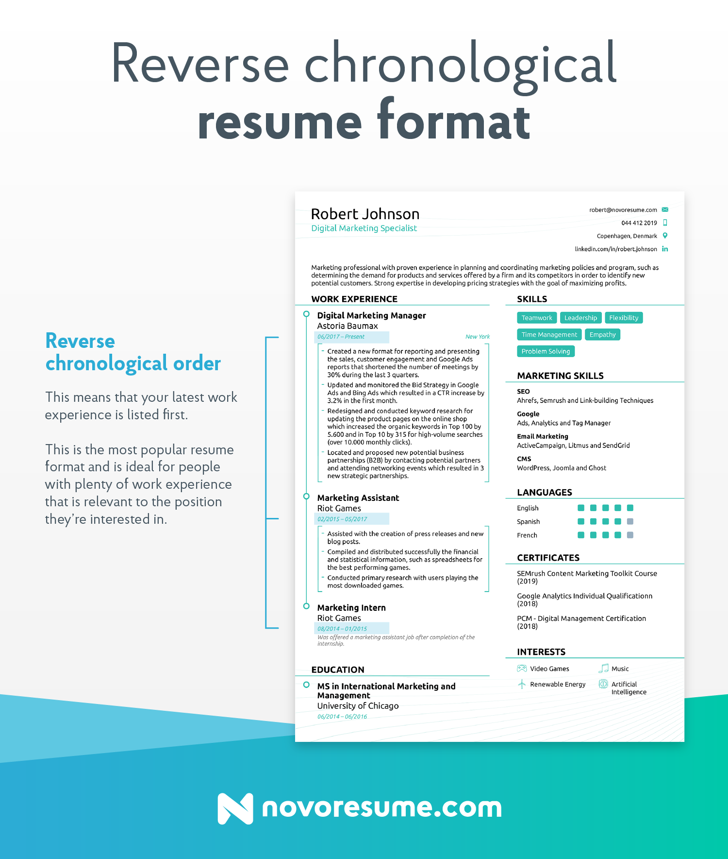 How To Do A Resume Reverse Chronological Resume how to do a resume|wikiresume.com