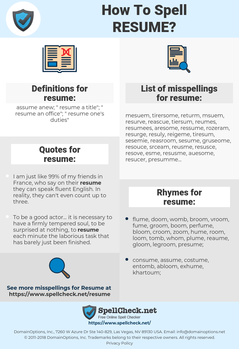 How To Spell Resume 5612578 Resume how to spell resume|wikiresume.com