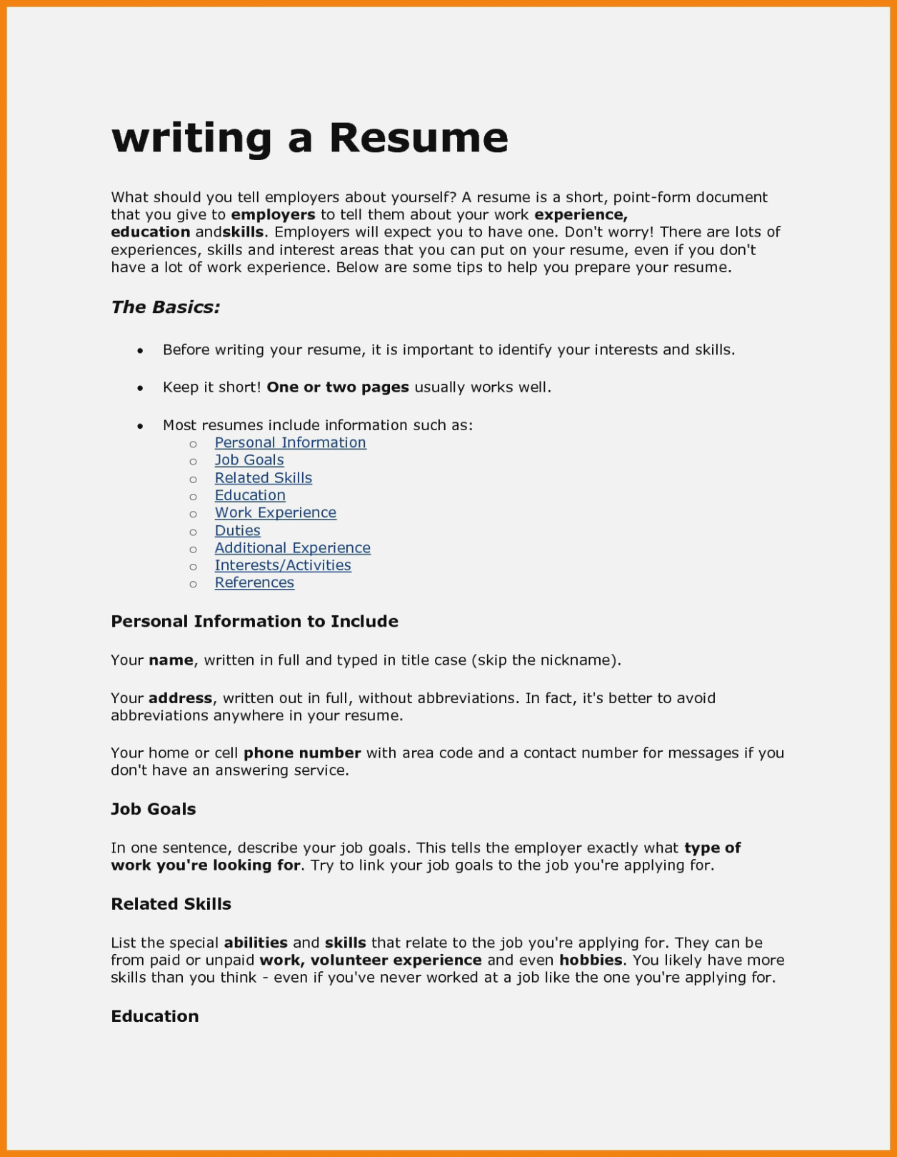 How To Type A Resume Resume How To Write A Resume For A Job High Resolution How To Write Type Of Resume For Job how to type a resume|wikiresume.com