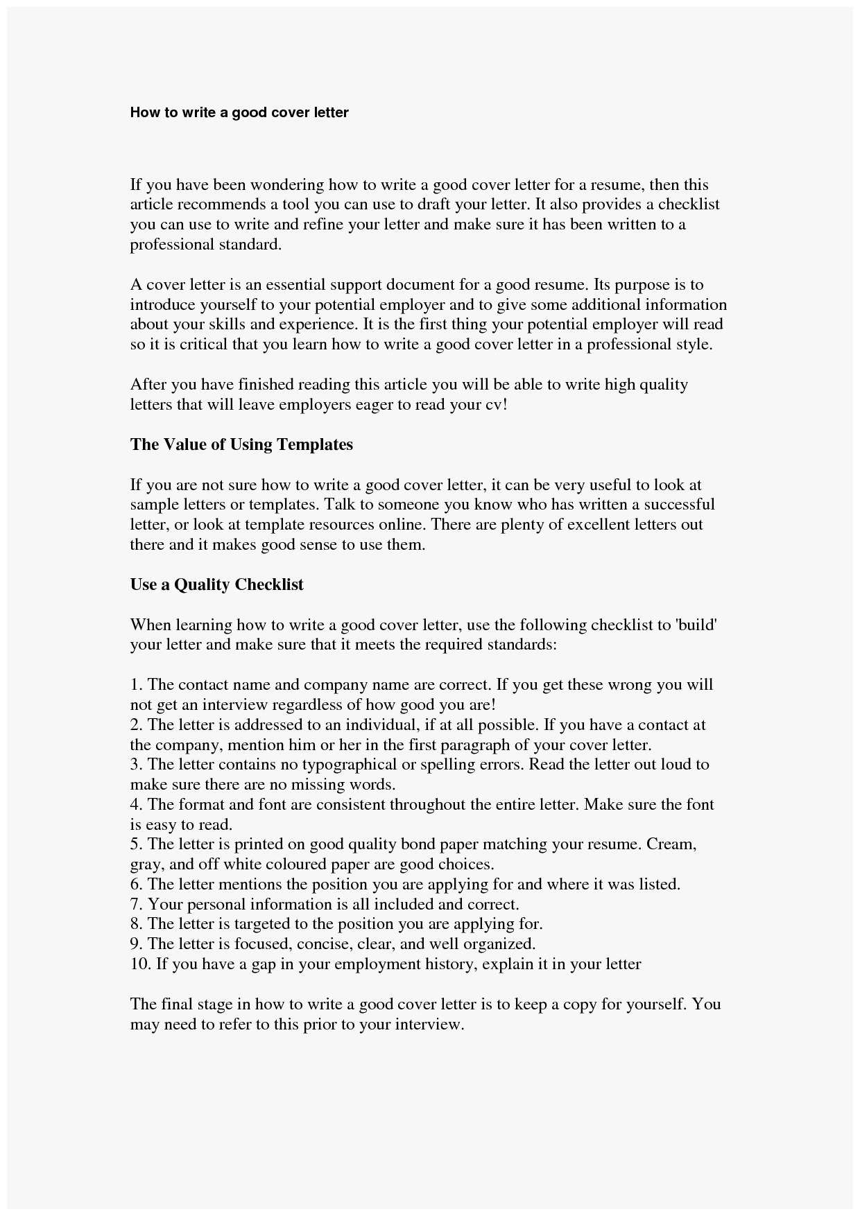 How To Write A Good Resume What Makes A Good Resume New How To Write A Good Cover Letter Of What Makes A Good Resume how to write a good resume|wikiresume.com