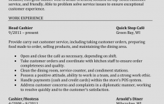 How To Write A Resume For A Job Cashier Resume Experienced Restaurant how to write a resume for a job|wikiresume.com