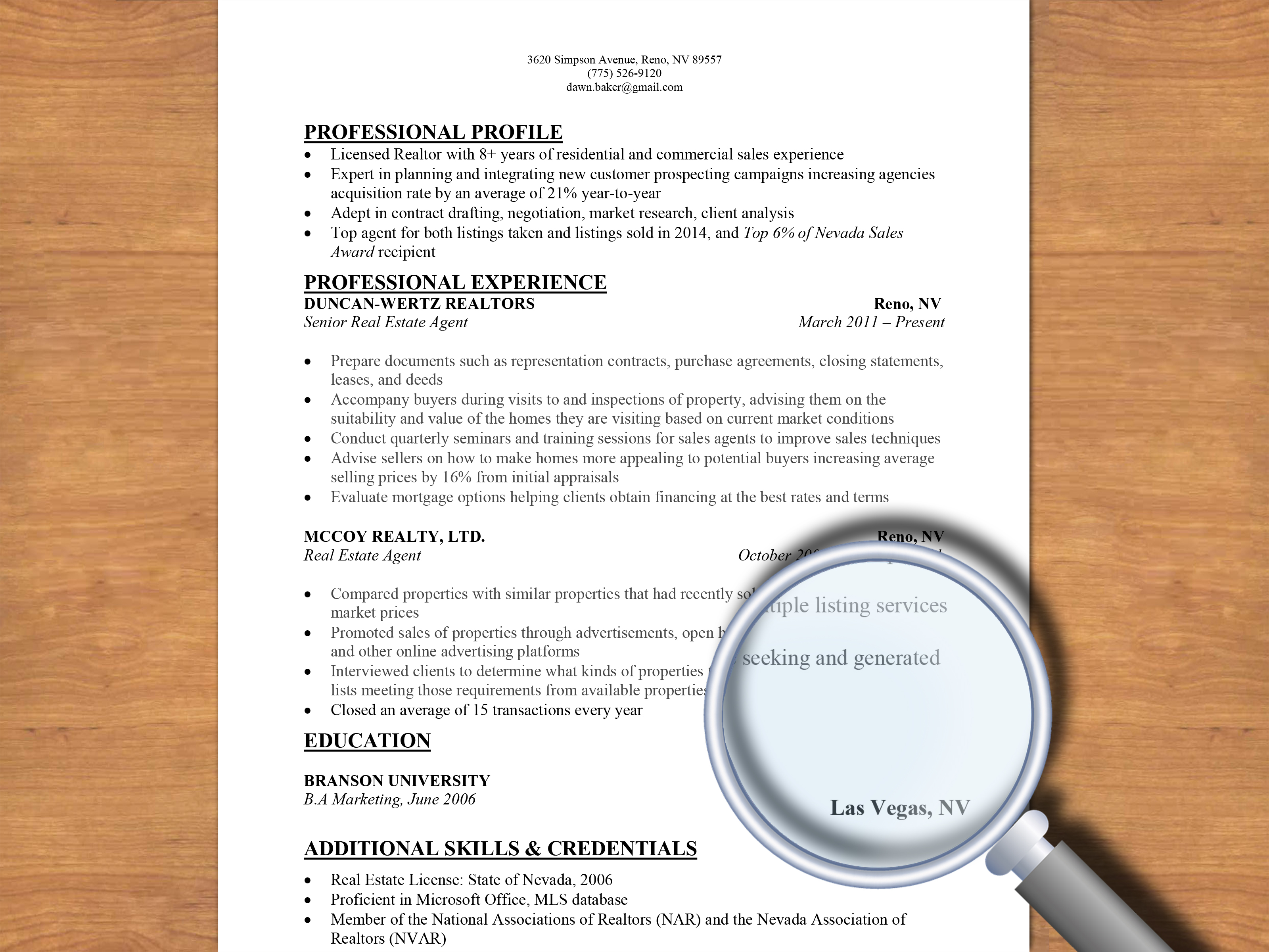 How To Write A Resume For A Job Write A Resume For A Real Estate Job Step 13 how to write a resume for a job|wikiresume.com