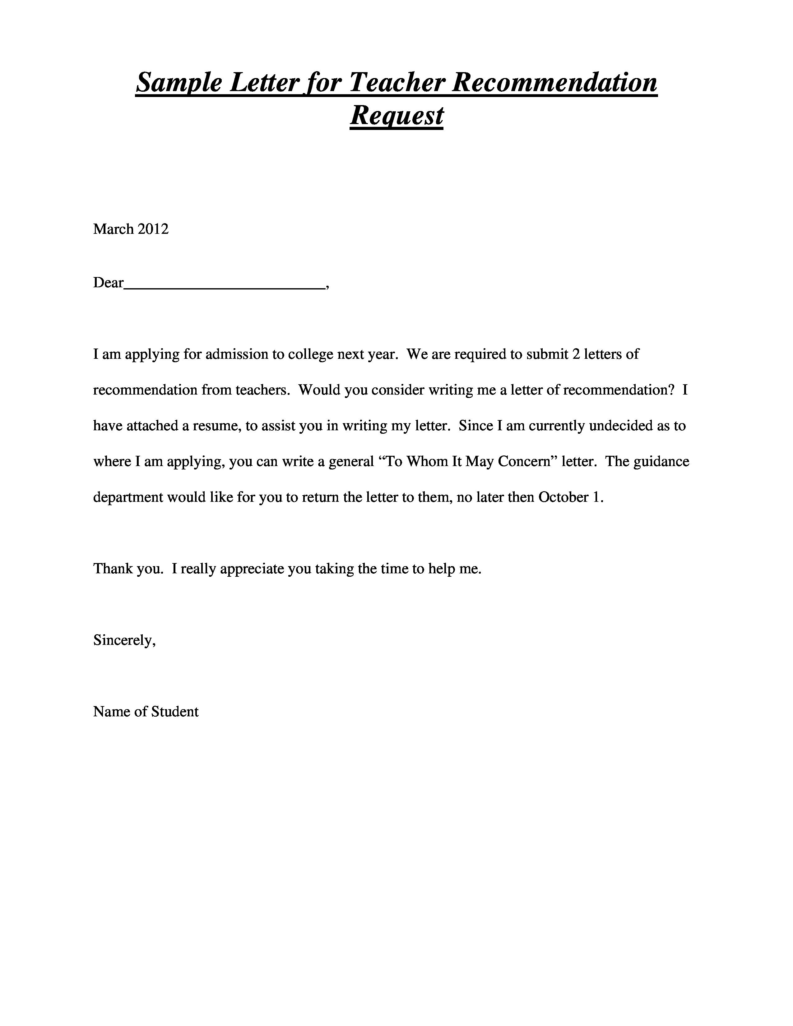 Letter Of Recommendation Template Recommendation Letter Template Radiodignidad