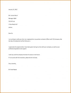 Letter Of Resignation Template  024 Template For Letter Of Resignation How To Make Simple Singular