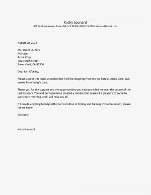 Letter Of Resignation Template  Writing A Letter Of Resignation Samples Cablomongroundsapexco