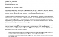 Marketing Cover Letter Marketing Assistant Cover Letter Example Template marketing cover letter|wikiresume.com
