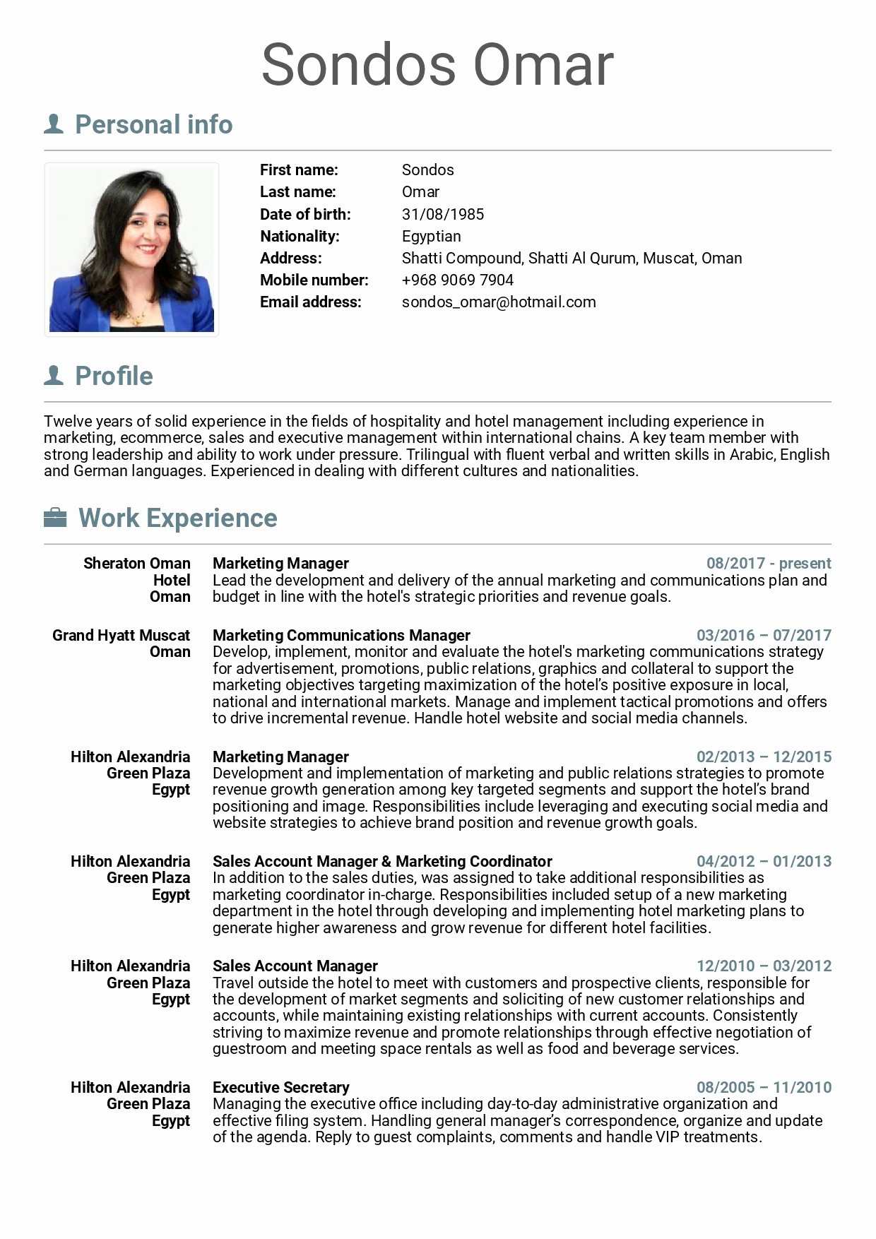 Marketing Resume Examples  Marketing Resume Sample Pdf New Marketing Professional Resume