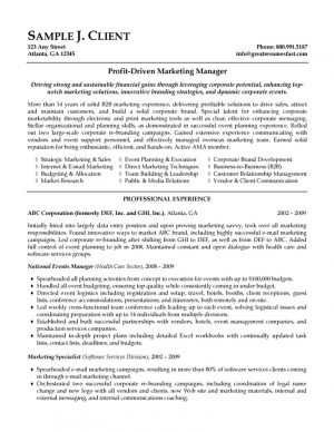 Marketing Resume Examples  Marketing Resume Templates Marketing Resume Examples Printable