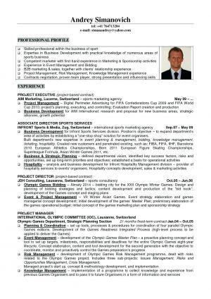Marketing Resume Examples  Sports Marketing Resume Examples Best Of Management Samples 1 Entry