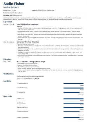 Medical Assistant Resume Medical Assistant Resume Sample Complete Guide 20 Examples