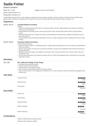 Medical Assistant Resume Medical Assistant Resume Sample Complete Guide 20 Examples