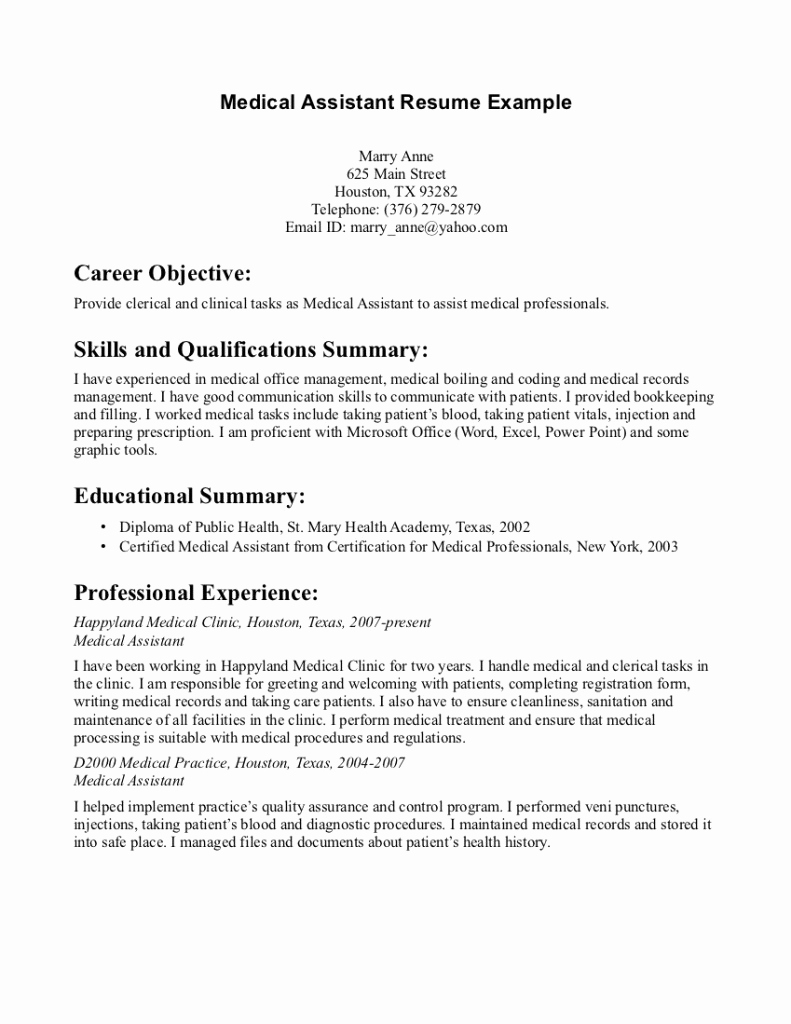 Medical Assistant Resume Medical Assistant Resume Template And Best Medical Assistant Resumes