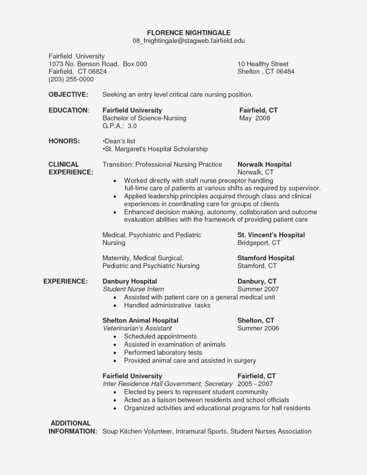 New Grad Nurse Resume - wikiresume.com