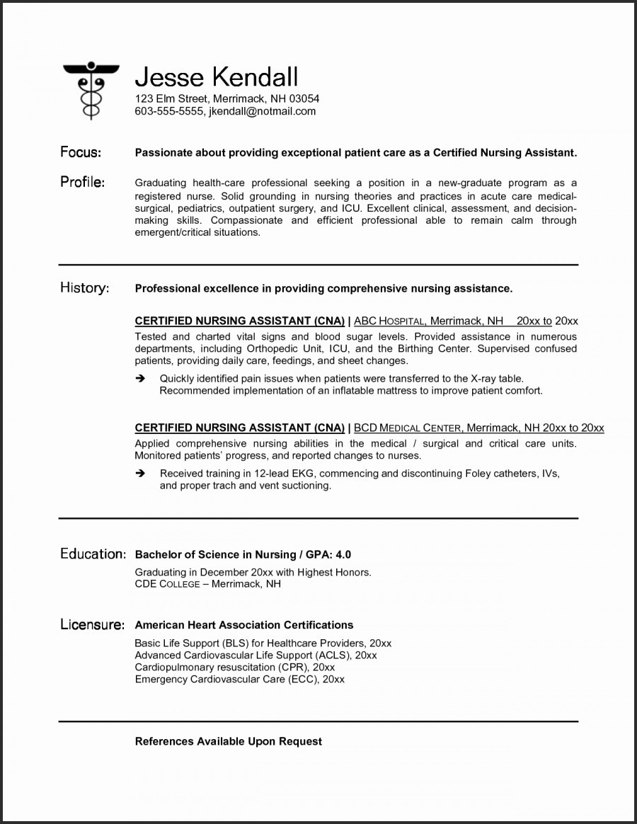 New Grad Nurse Resume Resume Template For New Graduate Nurse 4 new grad nurse resume|wikiresume.com