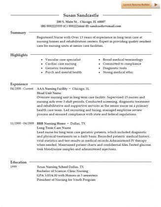 How to Write a Professional Nursing Resume - wikiresume.com