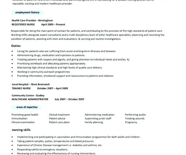 Nursing Resume Template Free  Nurse Resume Template Free Registered Nurse Resume Templates Free