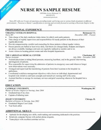 How to Write a Professional Nursing Resume - wikiresume.com