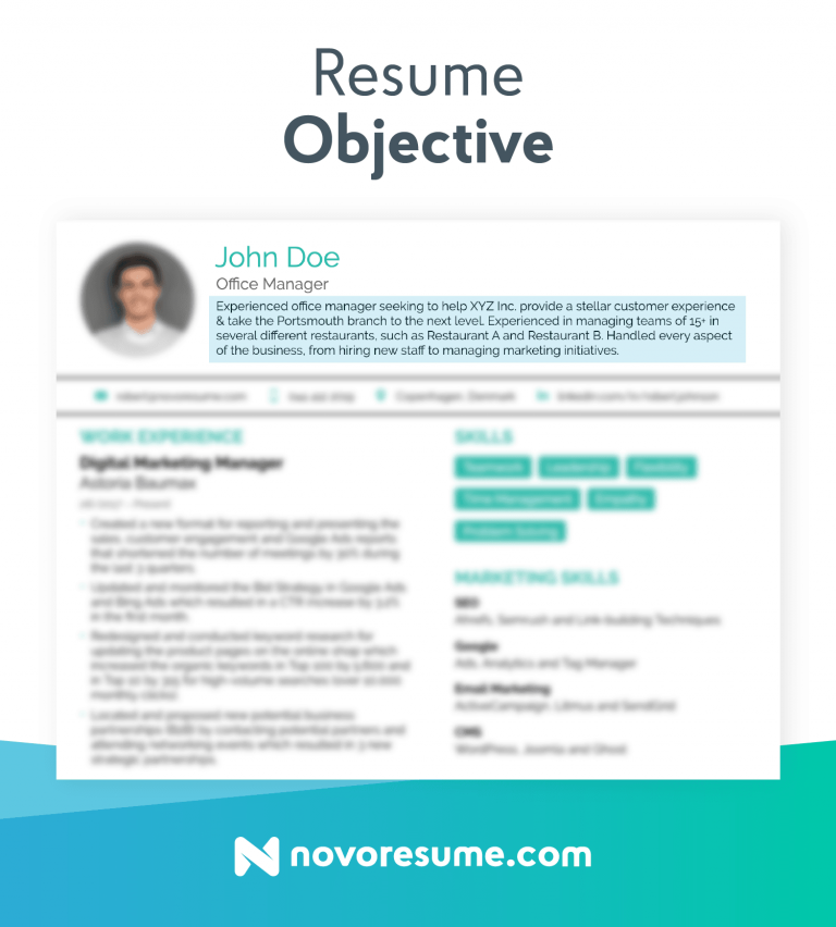 Objective For Resume - wikiresume.com