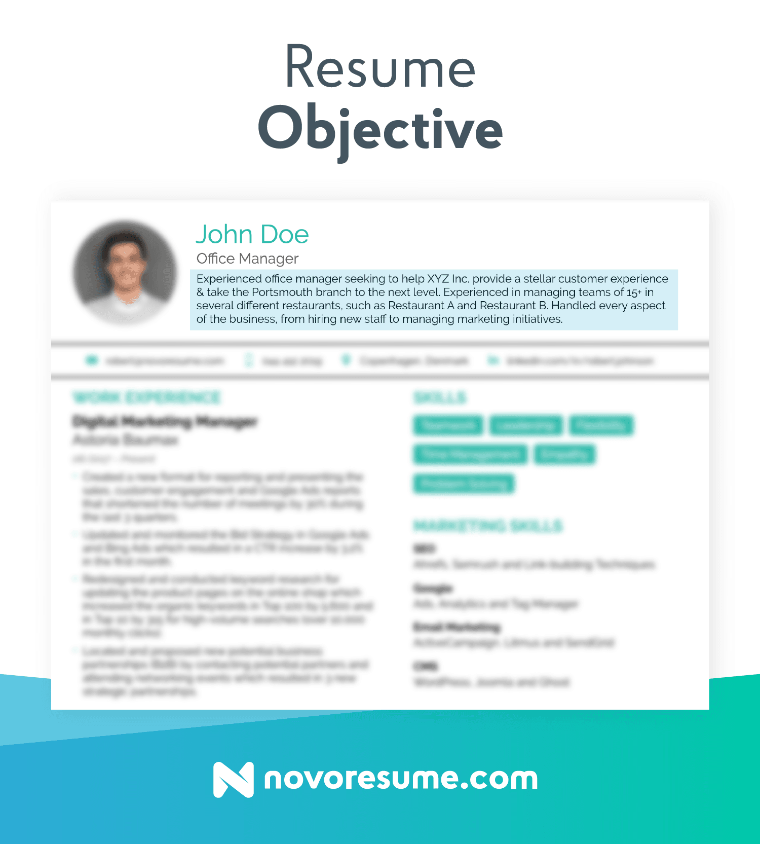 Objective On A Resume Resume Objective objective on a resume|wikiresume.com