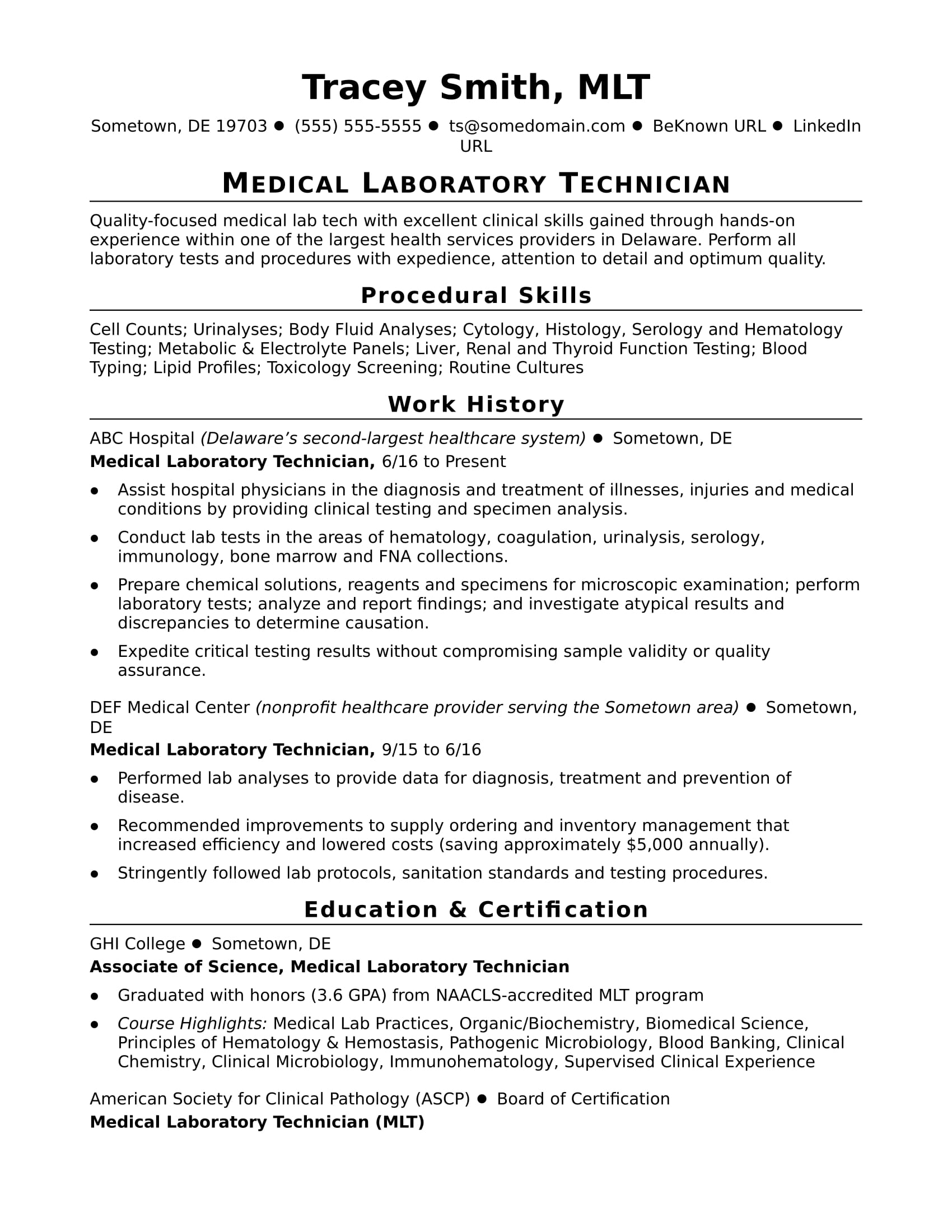 Objective Resume Ideas Entry Level Lab Technician Resume Sample Monster