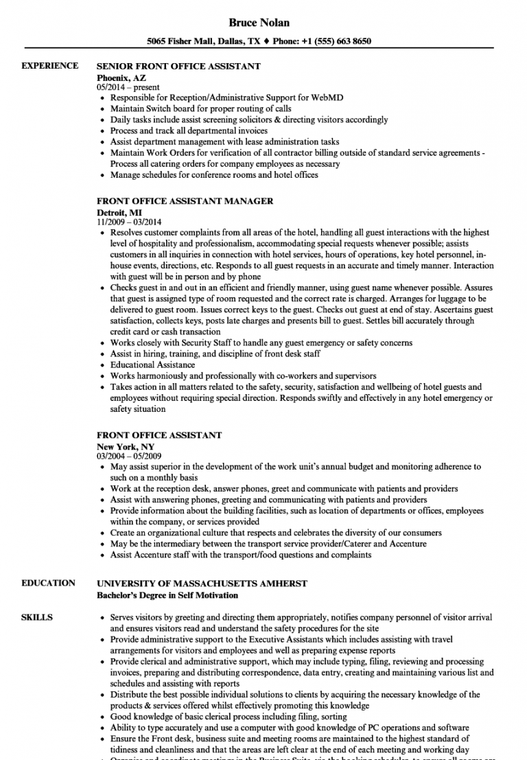 Office Assistant Resume - wikiresume.com