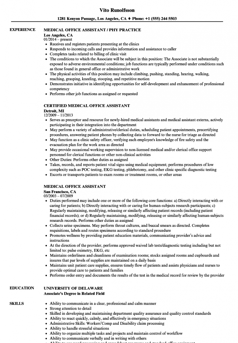 Office Assistant Resume - wikiresume.com