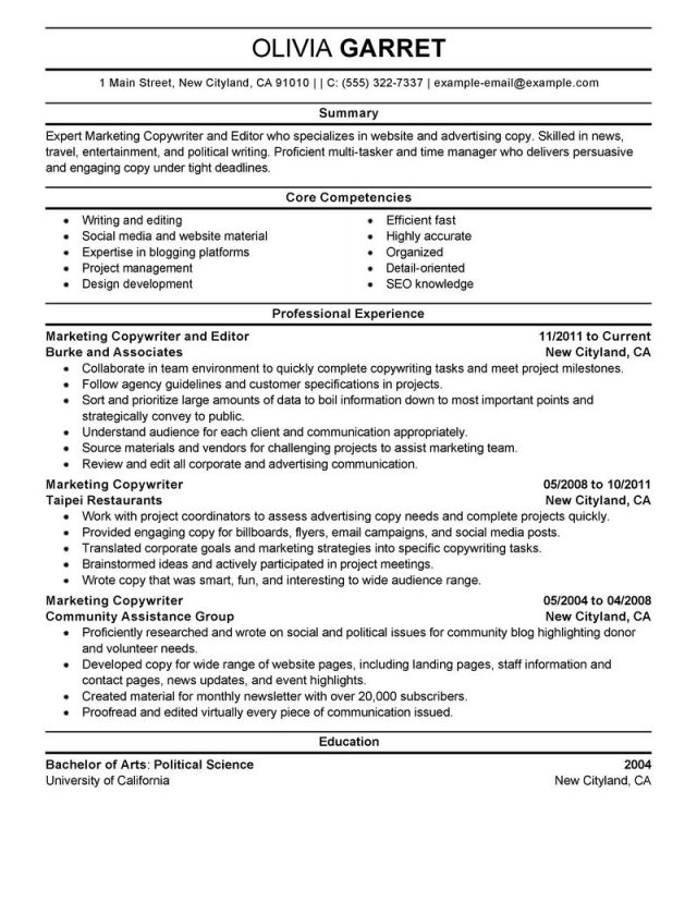 Things to Consider in Making a Perfect Resume Example