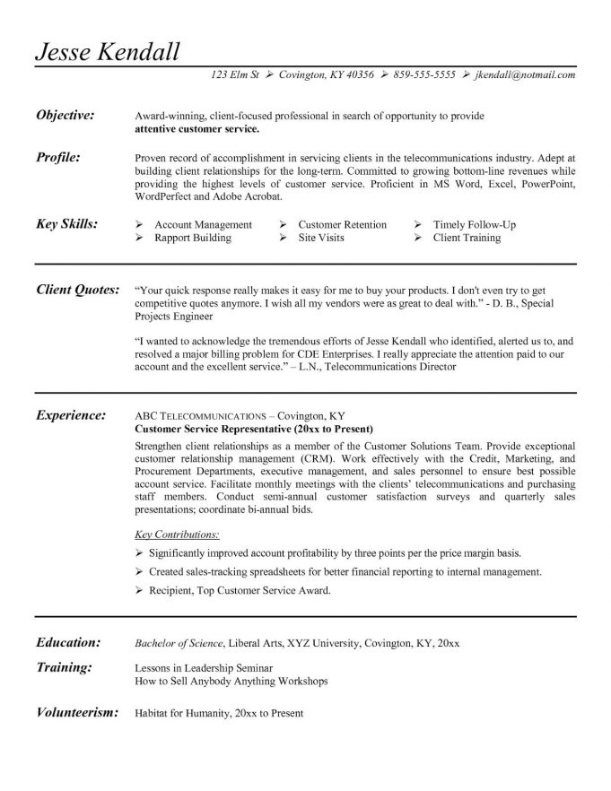 Things to Consider in Making a Perfect Resume Example - wikiresume.com