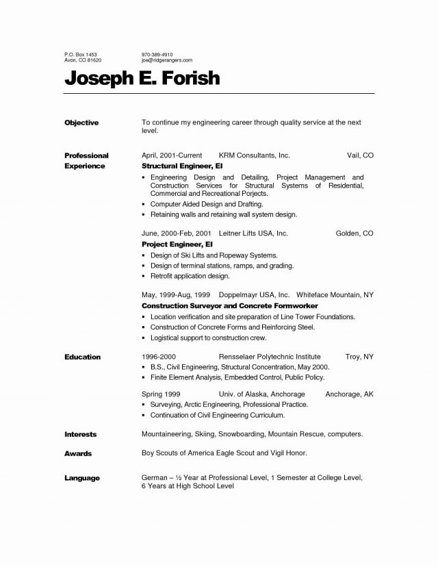 Professional Profile Resume Example Sample Profile For Resumes Free ...