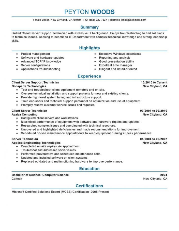 Professional Resume Examples - wikiresume.com