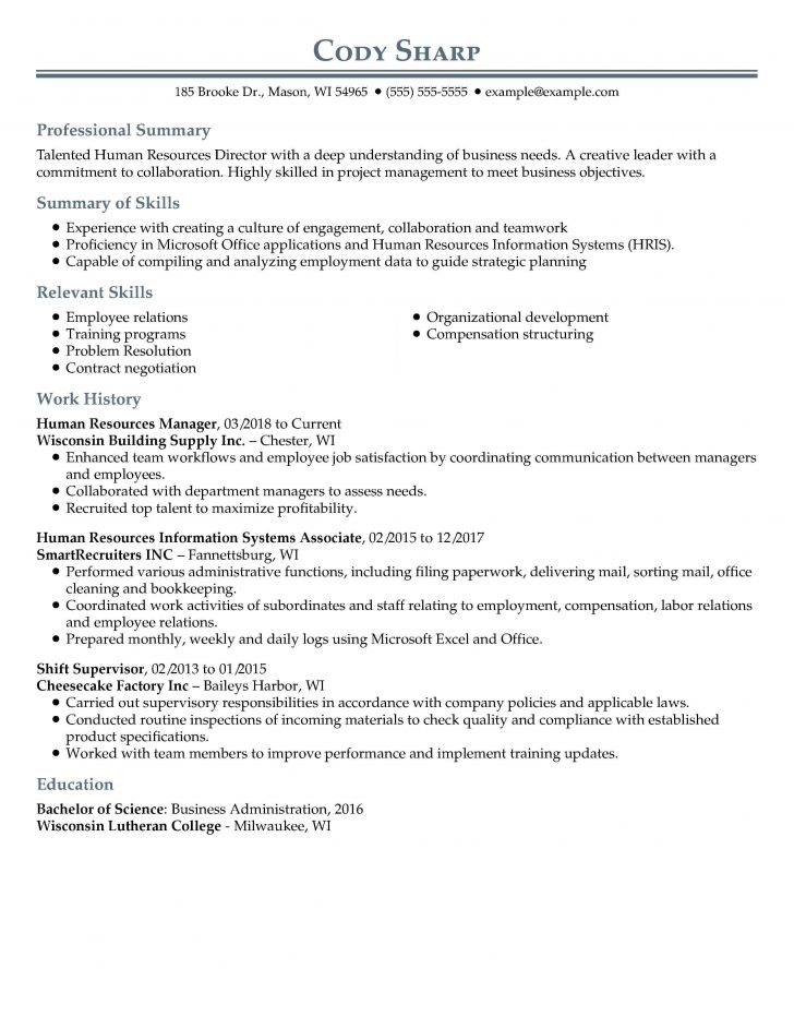 Professional Resume Examples - wikiresume.com