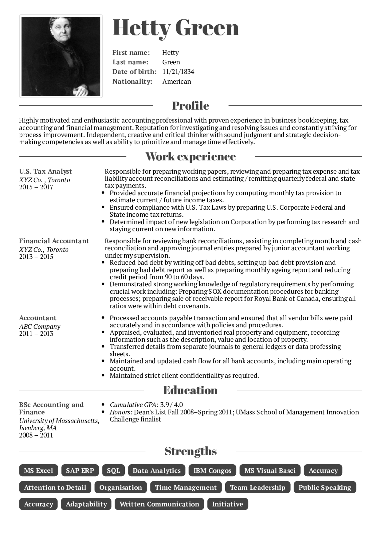 Professional Resume Examples Image professional resume examples|wikiresume.com