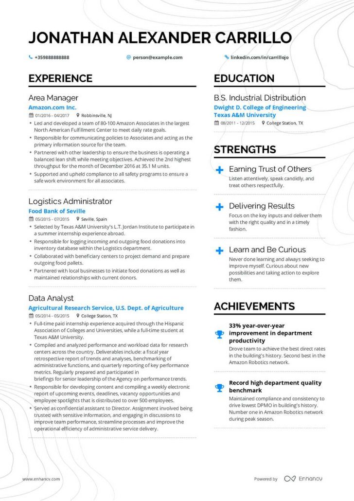 Professional Resume Examples - Professional Resume Examples Operations Manager Resume 728x1030 