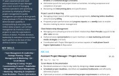 Project Manager Resume Project Assistant Resume Sample project manager resume|wikiresume.com