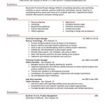 Project Manager Resume Technical Project Manager Computers Technology Emphasis 1 project manager resume|wikiresume.com