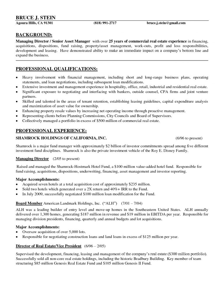 Tips to Write a Stunning Property Manager Resume