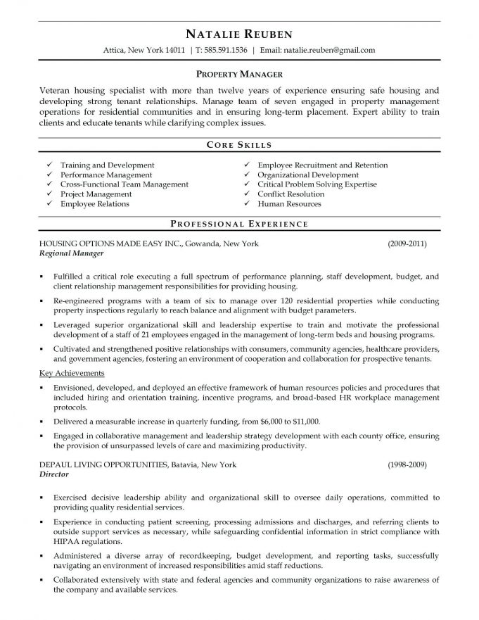 Tips To Write A Stunning Property Manager Resume - Wikiresume.com