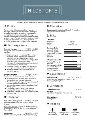 Property Manager Resume Resume Examples Real People Property Manager Resume Sample