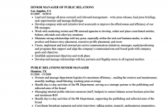Public Relations Resume Senior Public Relations Resume Sample public relations resume|wikiresume.com