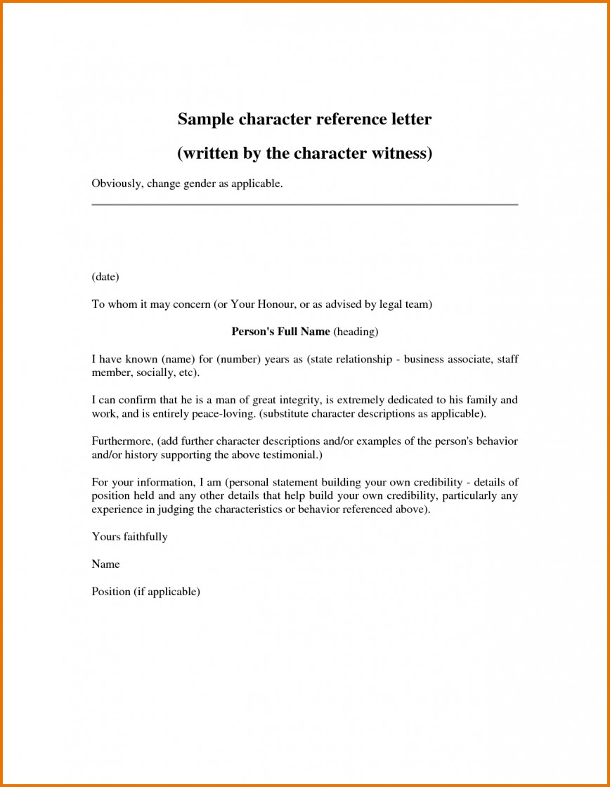 Recommendation Letter Template Personal Recommendation Letter Template Radiodignidad