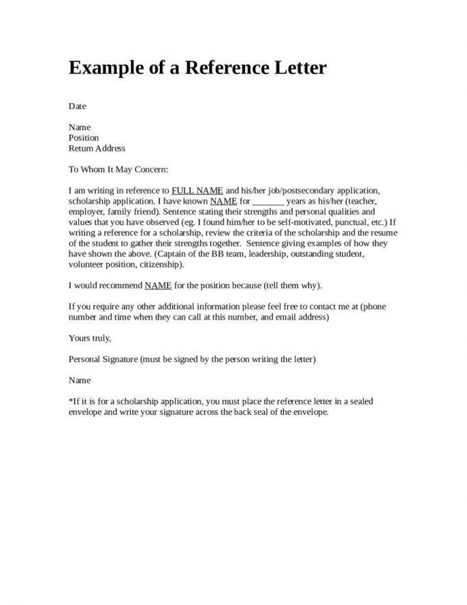 Recommendation Letter Template Reference Letter Sample Reference Letter ...